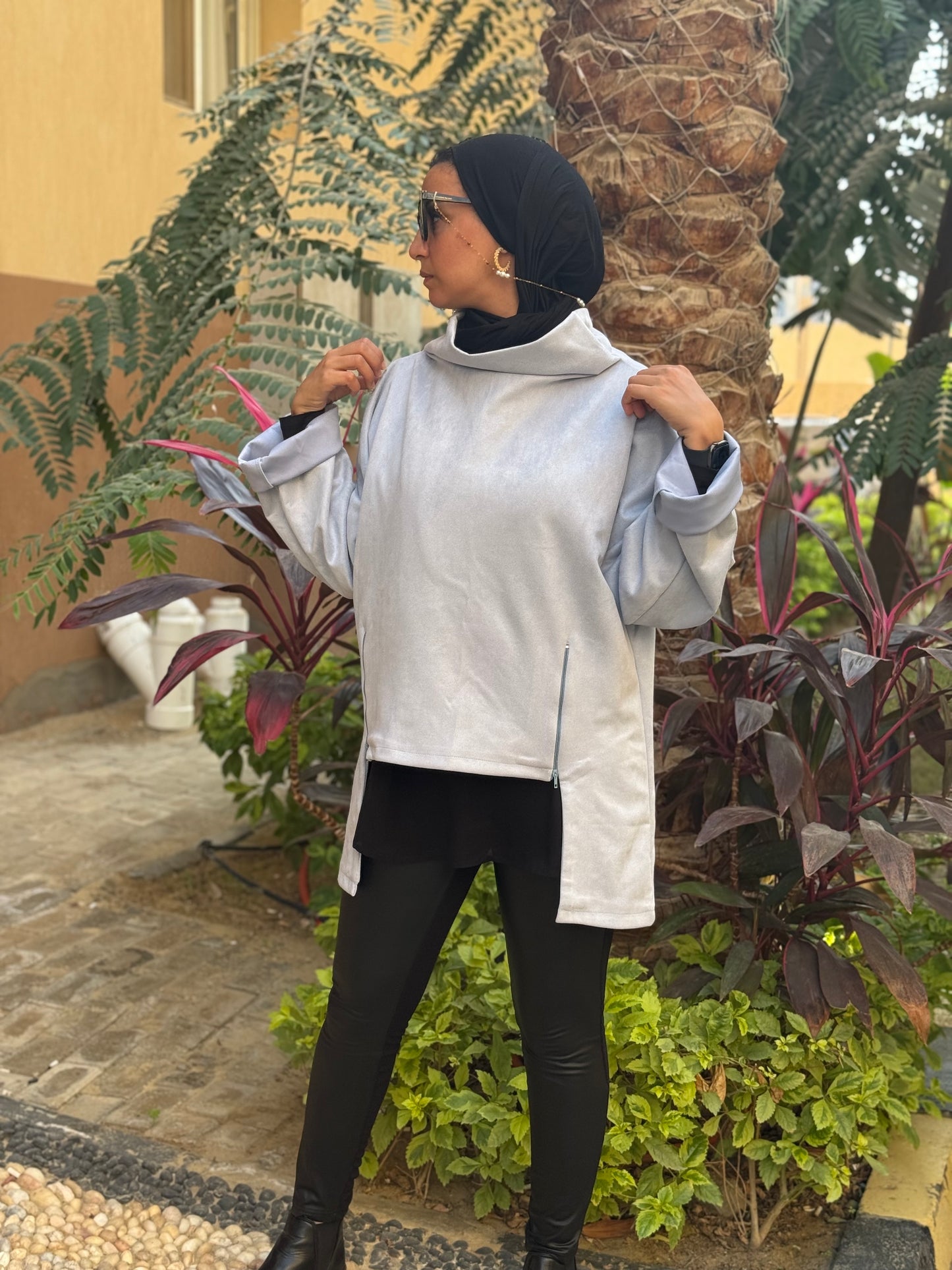 Drape Turtleneck Top