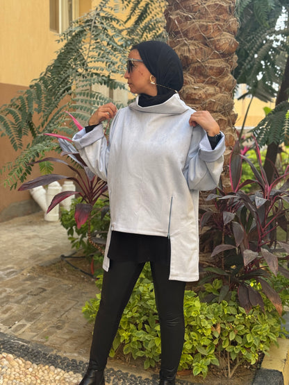 Drape Turtleneck Top