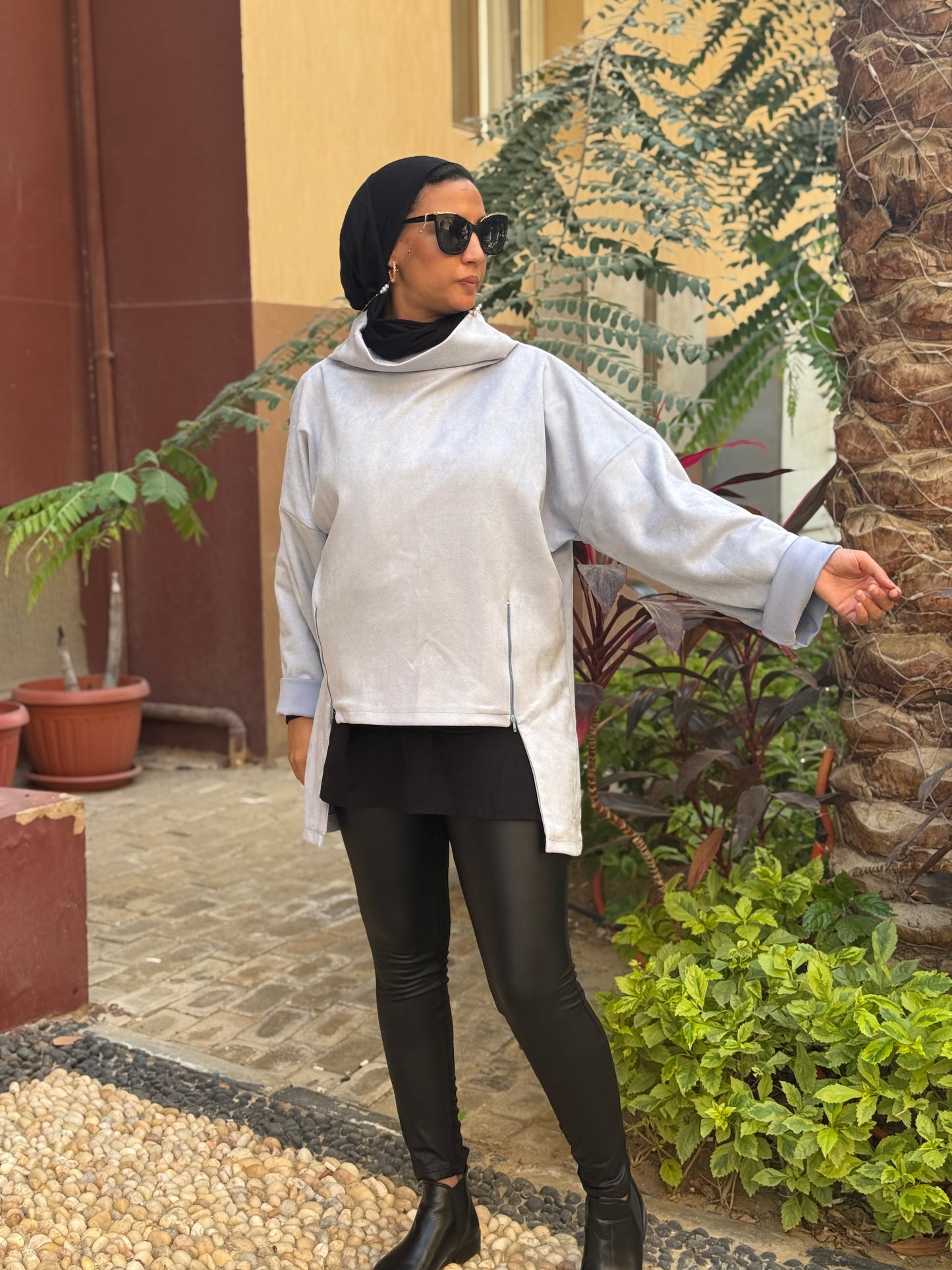 Drape Turtleneck Top