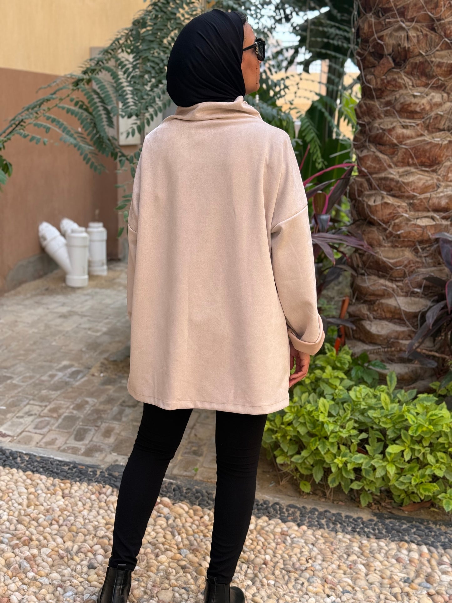 Drape Turtleneck Top
