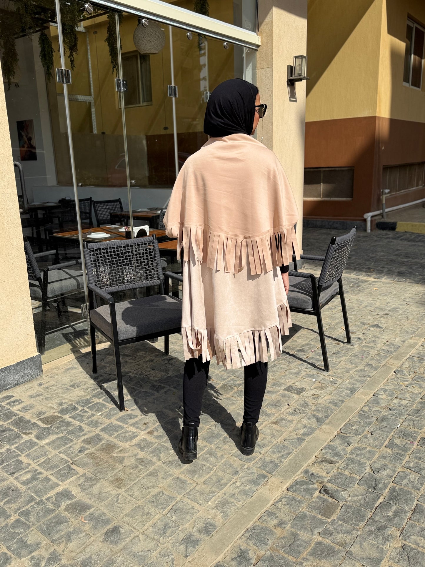“Fringe Edge Fall Cape”