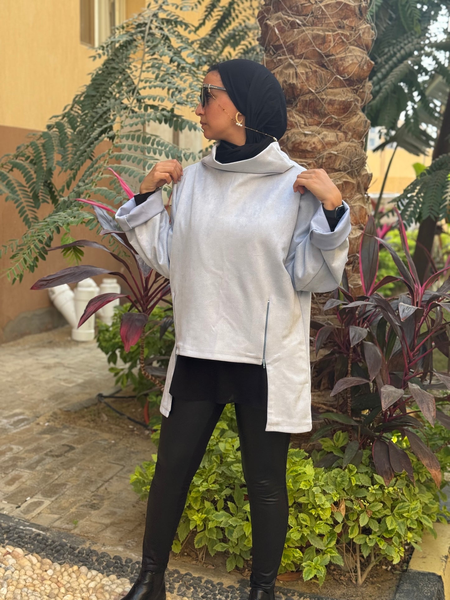 Drape Turtleneck Top