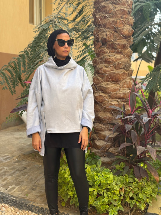 Drape Turtleneck Top