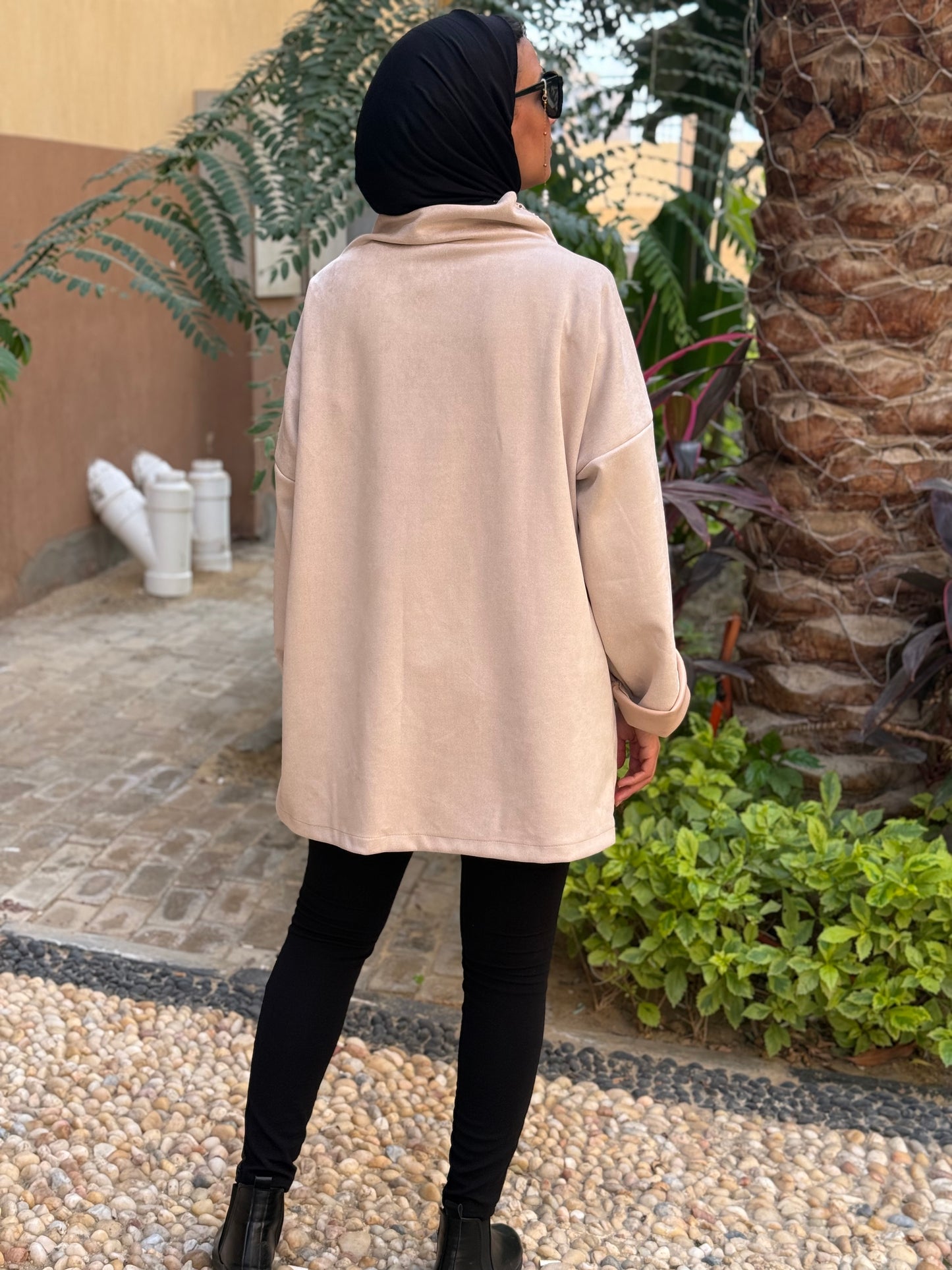 Drape Turtleneck Top