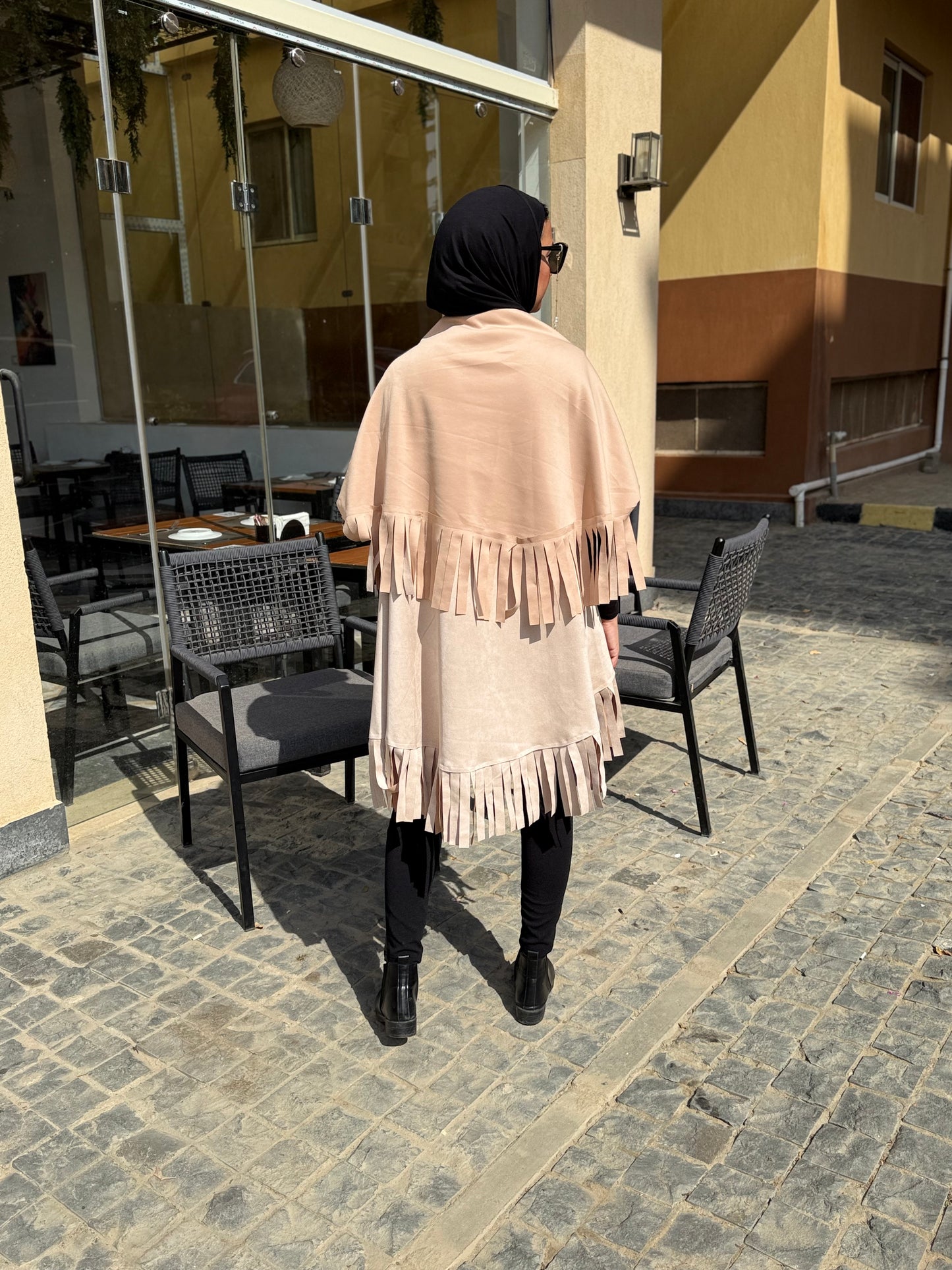 “Fringe Edge Fall Cape”
