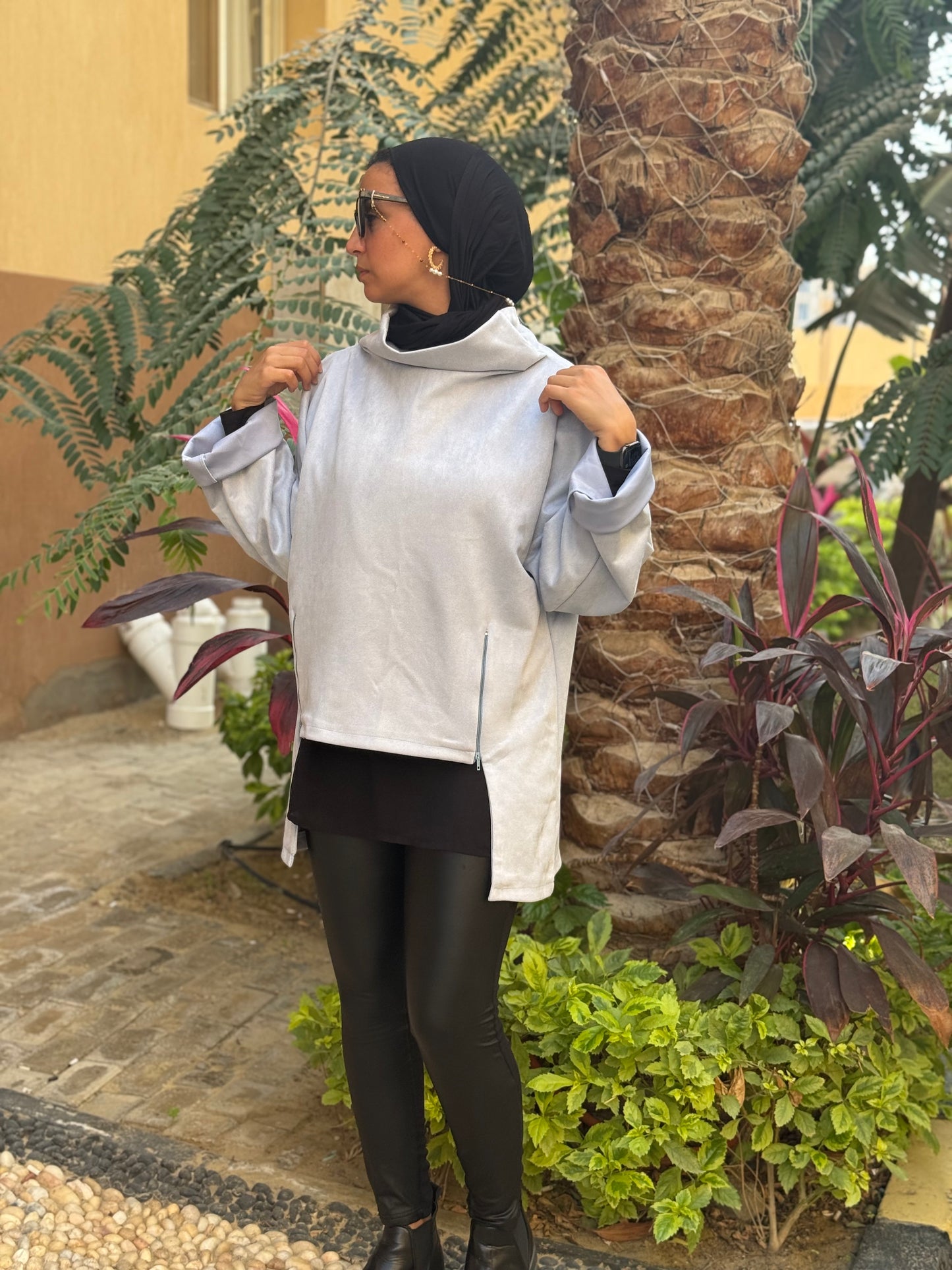 Drape Turtleneck Top