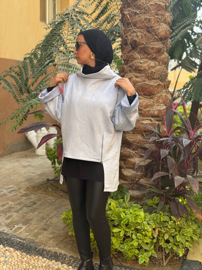 Drape Turtleneck Top
