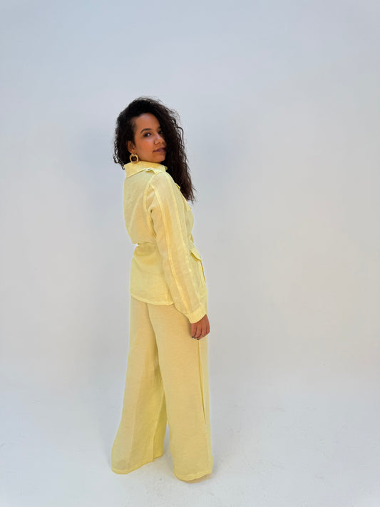 Buttery Yellow Linen Grace